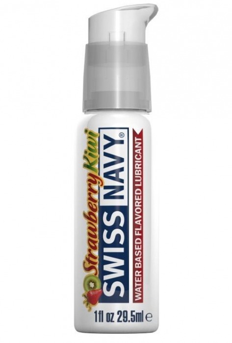 Лубрикант Swiss Navy Strawberry Kiwi Lube с ароматом клубники и киви - 29,5 мл. - Swiss navy - купить с доставкой в Сыктывкаре