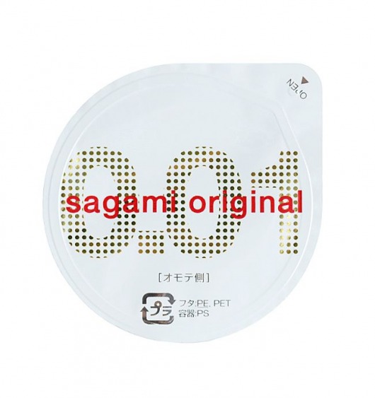 Супертонкий презерватив Sagami Original 0.01 - 1 шт. - Sagami - купить с доставкой в Сыктывкаре