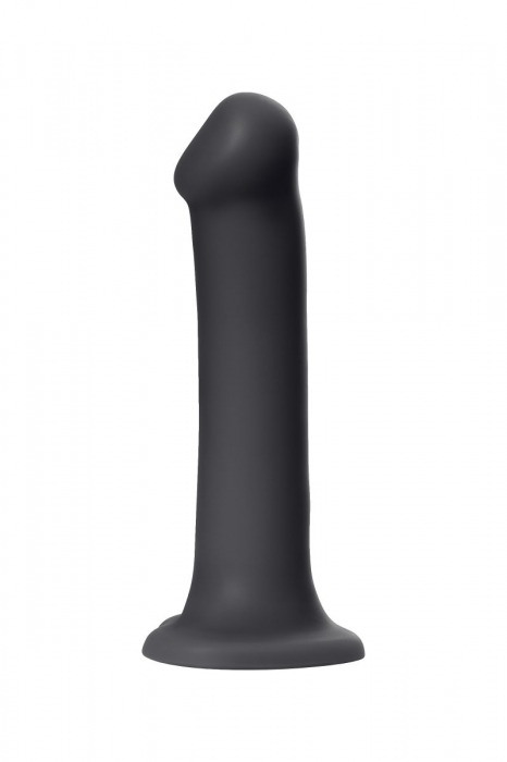 Черный фаллос на присоске Silicone Bendable Dildo XL - 20 см. - Strap-on-me - купить с доставкой в Сыктывкаре