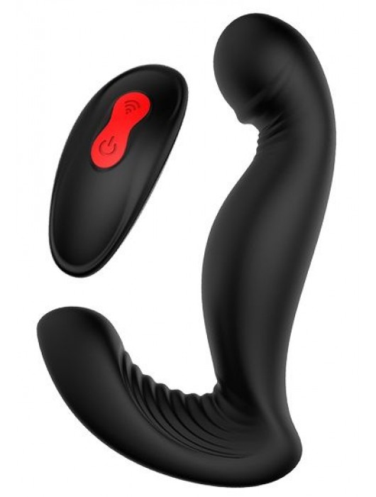 Черный вибромассажер простаты SWIRLING P-PLEASER - Dream Toys - в Сыктывкаре купить с доставкой