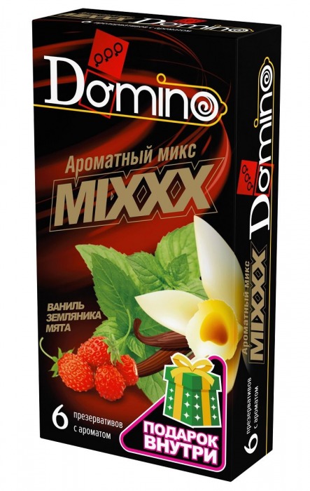 Ароматизированные презервативы DOMINO  Ароматный микс  - 6 шт. - Domino - купить с доставкой в Сыктывкаре