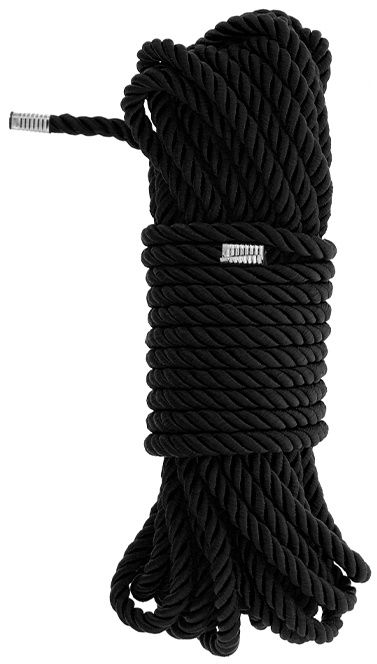 Черная веревка для бондажа BONDAGE ROPE - 10 м. - Dream Toys - купить с доставкой в Сыктывкаре