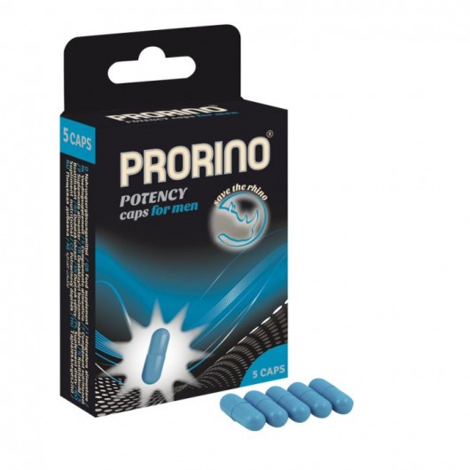 БАД для мужчин ero black line PRORINO Potency Caps for men - 5 капсул - Ero - купить с доставкой в Сыктывкаре