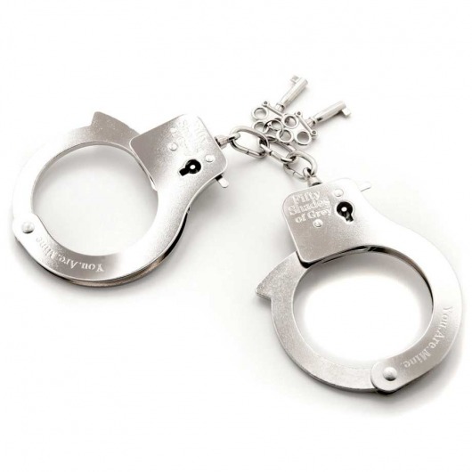 Металлические наручники Metal Handcuffs - Fifty Shades of Grey - купить с доставкой в Сыктывкаре