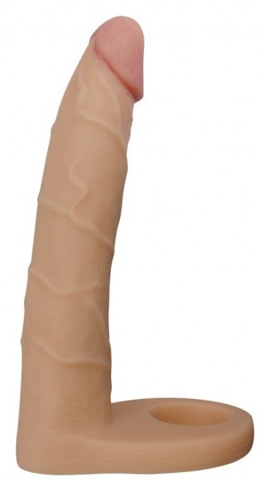 Телесная насадка-фаллоимитатор для двойного проникновения - 17 см. - Lovetoy - купить с доставкой в Сыктывкаре