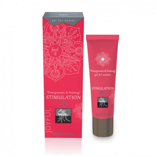 Возбуждающий интимный гель для двоих STIMULATION GEL Pomegranate   Nutmeg - 30 мл. - Shiatsu - купить с доставкой в Сыктывкаре