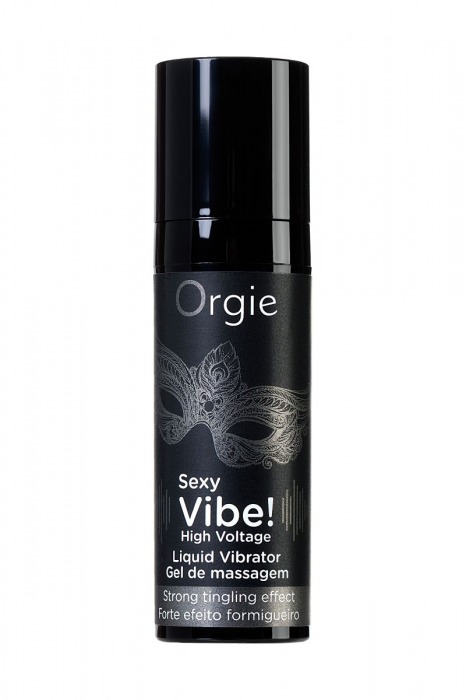 Гель для массажа ORGIE Sexy Vibe High Voltage с эффектом вибрации - 15 мл. - ORGIE - купить с доставкой в Сыктывкаре