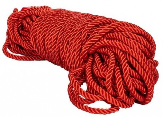 Красная веревка для связывания BDSM Rope - 30 м. - California Exotic Novelties - купить с доставкой в Сыктывкаре