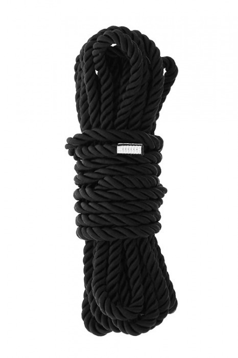 Черная веревка для шибари DELUXE BONDAGE ROPE - 5 м. - Dream Toys - купить с доставкой в Сыктывкаре