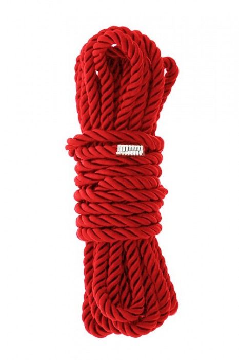 Красная веревка для шибари DELUXE BONDAGE ROPE - 5 м. - Dream Toys - купить с доставкой в Сыктывкаре