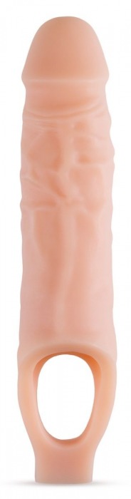 Телесный реалистичный фаллоудлинитель 9 Inch Silicone Cock Sheath Penis Extender - 22,86 см. - Blush Novelties - в Сыктывкаре купить с доставкой