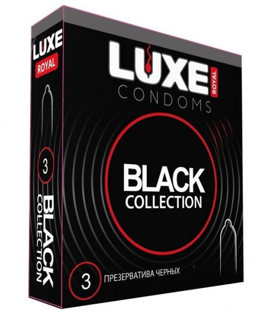 Черные презервативы LUXE Royal Black Collection - 3 шт. - Luxe - купить с доставкой в Сыктывкаре