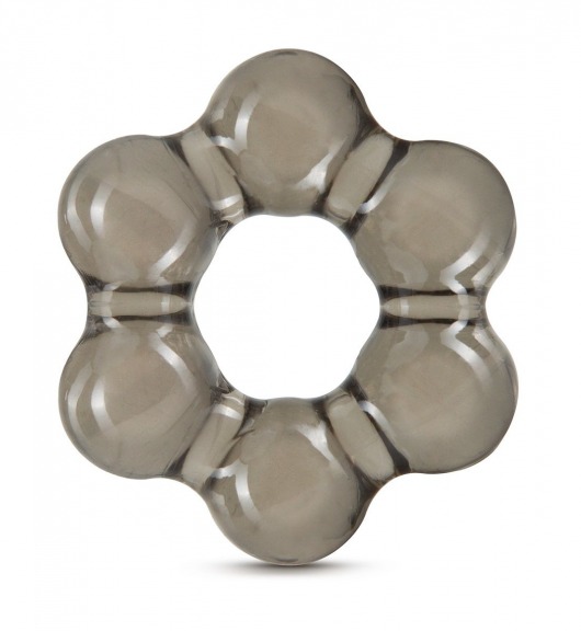 Дымчатое эрекционное кольцо Stay Hard Thick Bead Cock Ring - Blush Novelties - в Сыктывкаре купить с доставкой