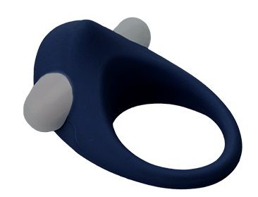 Гладкое синее эрекционное виброкольцо STIMU RING - Dream Toys - в Сыктывкаре купить с доставкой