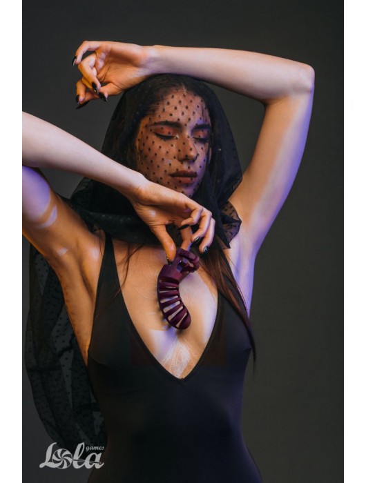 Мужской пояс верности бордового цвета Romello - Lola Games - купить с доставкой в Сыктывкаре