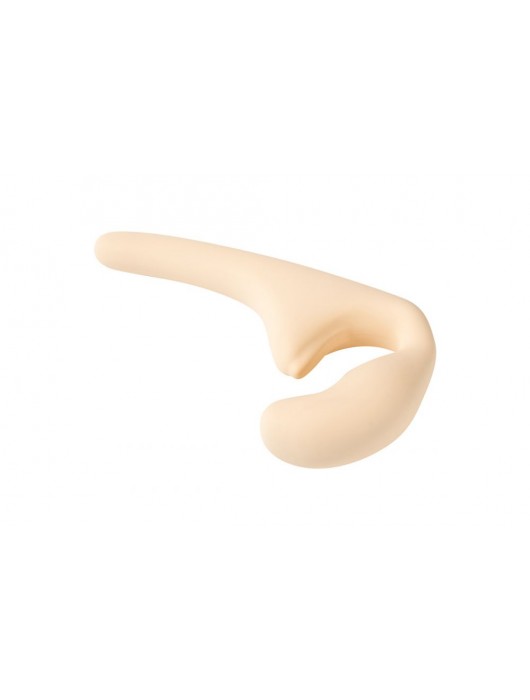 Бежевый безремневой страпон Seduction - 20,5 см. - Lola Games - купить с доставкой в Сыктывкаре