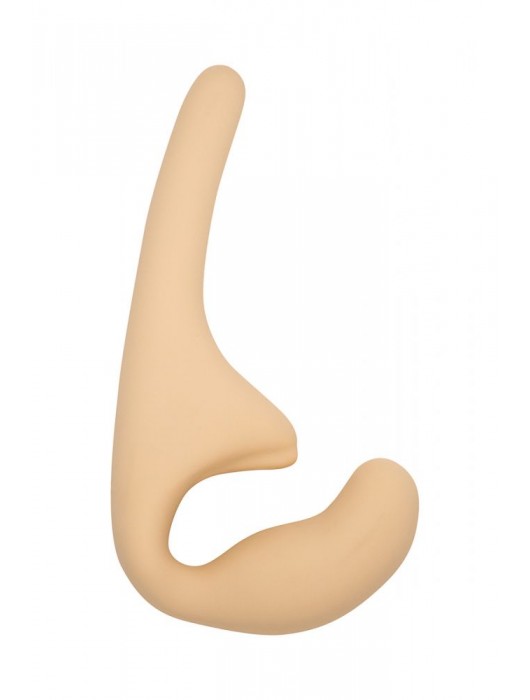 Бежевый безремневой страпон Seduction - 20,5 см. - Lola Games - купить с доставкой в Сыктывкаре