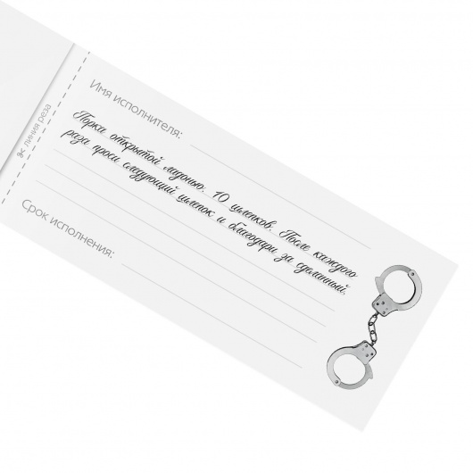 Эротическая игра-купоны «Чековая книжка. Накажи меня» - Сима-Ленд - купить с доставкой в Сыктывкаре