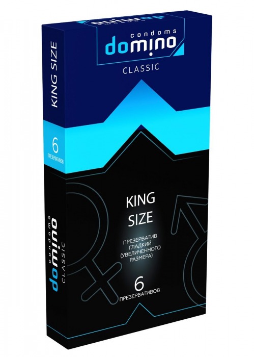 Презервативы увеличенного размера DOMINO Classic King size - 6 шт. - Domino - купить с доставкой в Сыктывкаре