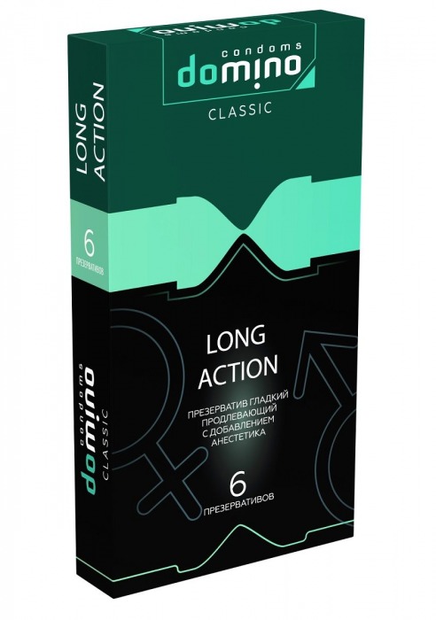 Презервативы с пролонгирующим эффектом DOMINO Classic Long action - 6 шт. - Domino - купить с доставкой в Сыктывкаре