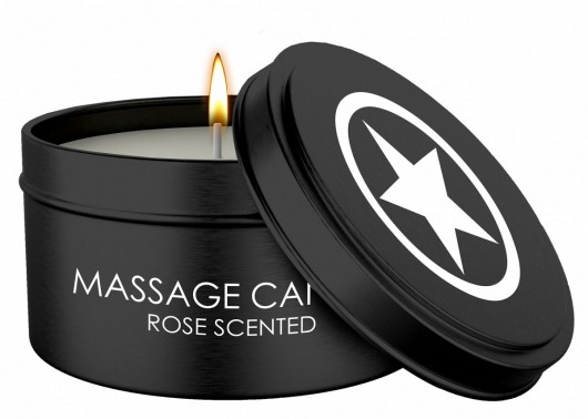 Массажная свеча с ароматом розы Massage Candle - Shots Media BV - купить с доставкой в Сыктывкаре