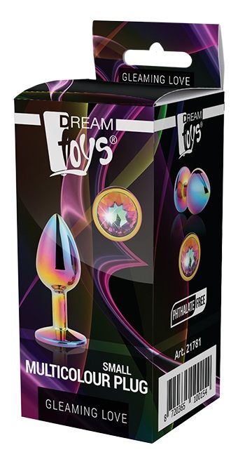 Голографическая анальная втулка с радужным кристаллом - 7,1 см. - Dream Toys - купить с доставкой в Сыктывкаре