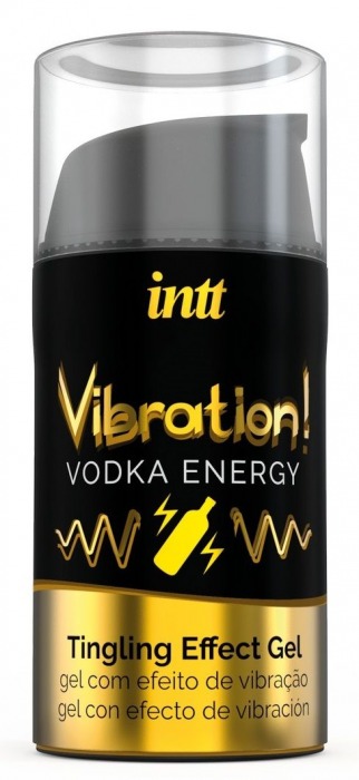 Жидкий интимный гель с эффектом вибрации Vibration! Vodka Energy - 15 мл. - INTT - купить с доставкой в Сыктывкаре