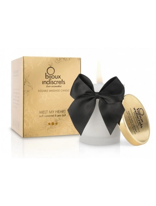 Массажная свеча Melt My Heart с ароматом карамели - 70 мл. - Bijoux Indiscrets - купить с доставкой в Сыктывкаре