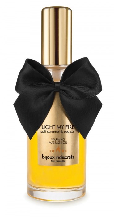 Массажное масло Light My Fire с ароматом карамели - 100 мл. - Bijoux Indiscrets - купить с доставкой в Сыктывкаре