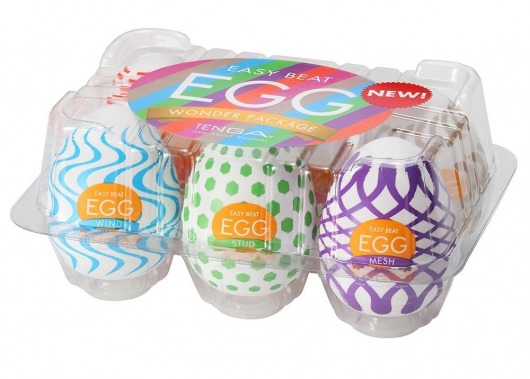 Набор из 6 мастурбаторов Tenga EGG IV с различным рельефом - Tenga - в Сыктывкаре купить с доставкой