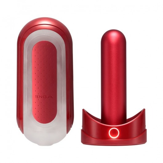 Красный мастурбатор Flip Zero Red   Warmer с подогревом - Tenga - в Сыктывкаре купить с доставкой