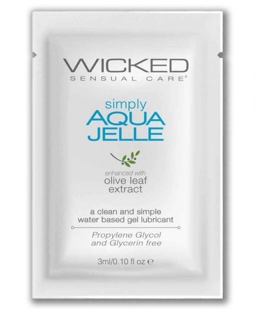 Гель-лубрикант Simply Aqua Jelle - 3 мл. - Wicked - купить с доставкой в Сыктывкаре