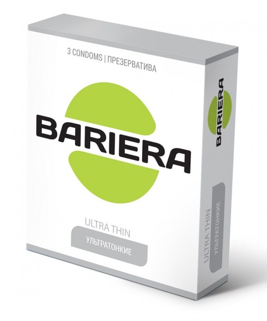 Ультратонкие презервативы Bariera Ultra Thin - 3 шт. - Bariera - купить с доставкой в Сыктывкаре