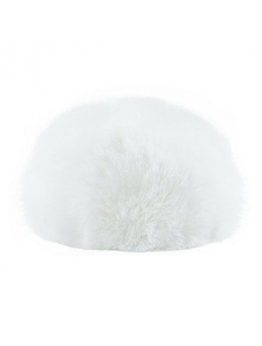 Черная анальная пробка с белым хвостиком Magic Bunny - Magic Motion