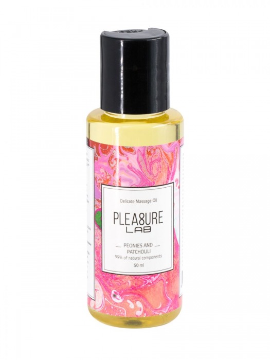 Массажное масло Pleasure Lab Delicate с ароматом пиона и пачули - 50 мл. - Pleasure Lab - купить с доставкой в Сыктывкаре