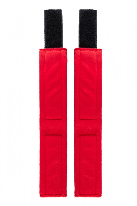 Красно-черные велюровые оковы Anonymo - ToyFa - купить с доставкой в Сыктывкаре