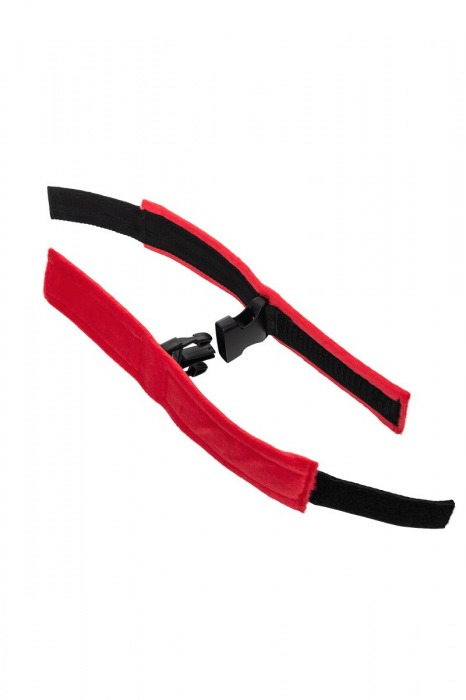 Красно-черные велюровые оковы Anonymo - ToyFa - купить с доставкой в Сыктывкаре