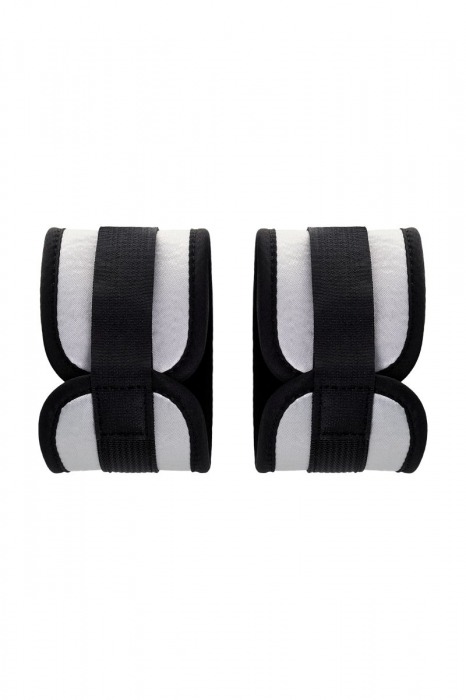 Серебристо-черные наручники Anonymo - ToyFa - купить с доставкой в Сыктывкаре