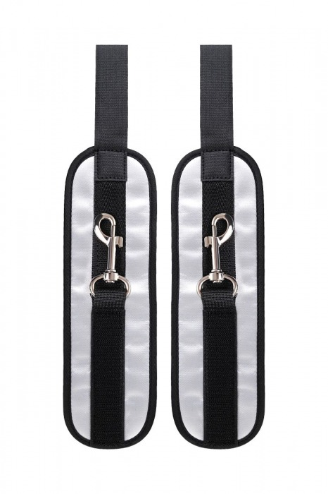 Серебристо-черные наручники Anonymo - ToyFa - купить с доставкой в Сыктывкаре