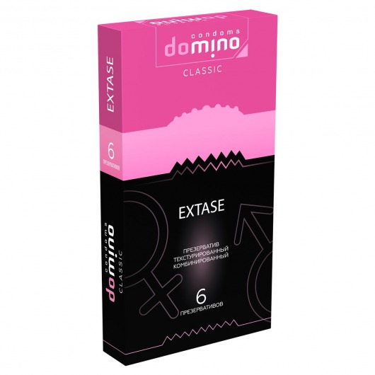 Презервативы с точками и рёбрышками DOMINO Classic Extase - 6 шт. - Domino - купить с доставкой в Сыктывкаре