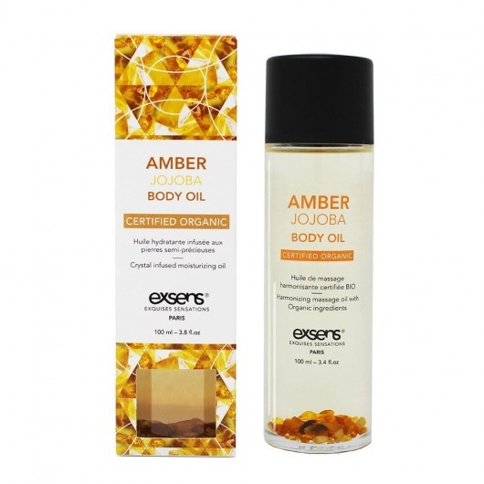 Органическое массажное масло AMBER JOJOBA - 100 мл. - Exsens - купить с доставкой в Сыктывкаре