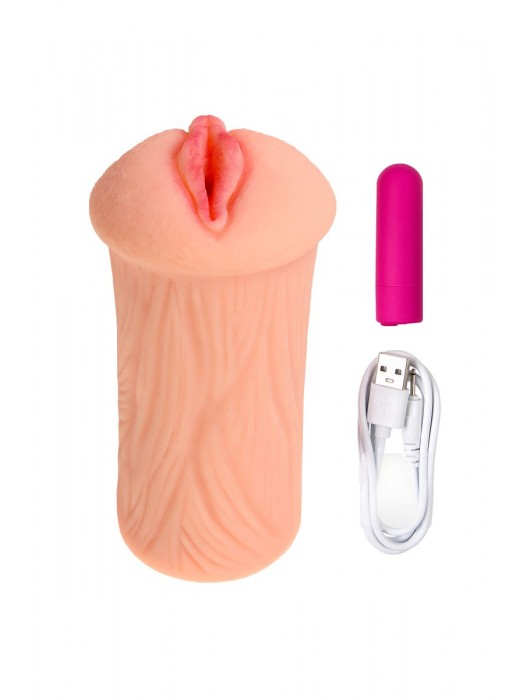 Реалистичный мастурбатор-вагина телесного цвета Elegance.001 с вибрацией - KOKOS - в Сыктывкаре купить с доставкой