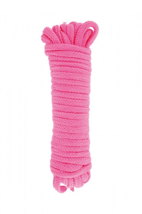 Розовая веревка для связывания Sweet Caress Rope - 10 метров - Sweet Caress - купить с доставкой в Сыктывкаре