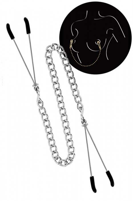 Регулируемые зажимы для сосков Sweet Caress Nipple Chain - Sweet Caress - купить с доставкой в Сыктывкаре