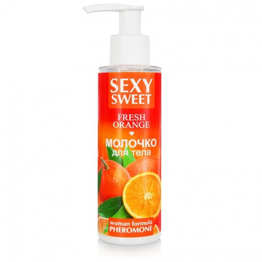 Молочко для тела с феромонами и ароматом апельсина Sexy Sweet Fresh Orange - 150 гр. -  - Магазин феромонов в Сыктывкаре