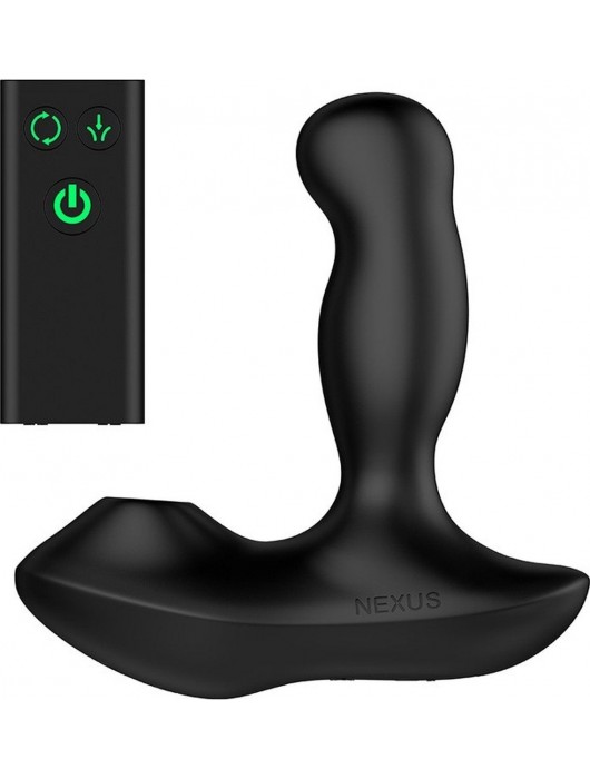 Черный вибратор-ротатор для стимуляции простаты Nexus Revo Air - Nexus Range - в Сыктывкаре купить с доставкой