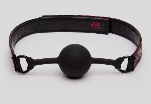 Кляп-шар на двусторонних ремешках Reversible Silicone Ball Gag - Fifty Shades of Grey - купить с доставкой в Сыктывкаре