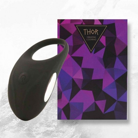 Черное эрекционное виброкольцо Thor Cockring - FeelzToys - в Сыктывкаре купить с доставкой