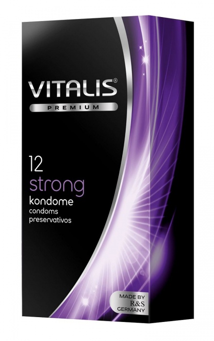Презервативы с утолщённой стенкой VITALIS PREMIUM strong - 12 шт. - Vitalis - купить с доставкой в Сыктывкаре