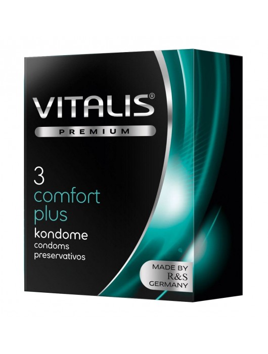 Контурные презервативы VITALIS PREMIUM comfort plus - 3 шт. - Vitalis - купить с доставкой в Сыктывкаре